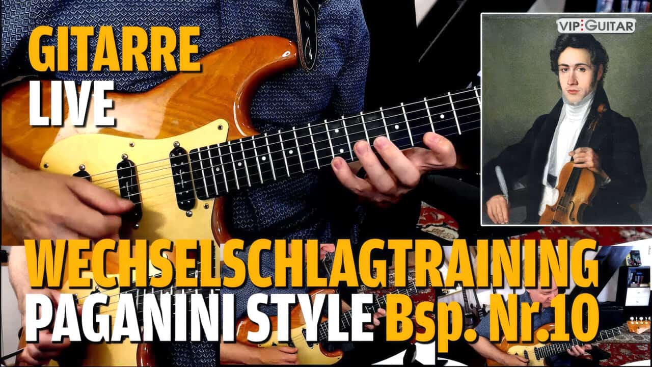 Wechselschlagtraining im Paganini Style – Teil 2