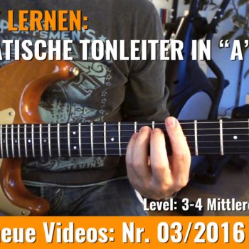 Chromatische Tonleiter in "A"