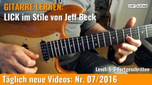 Lick im Stile von Jeff Beck