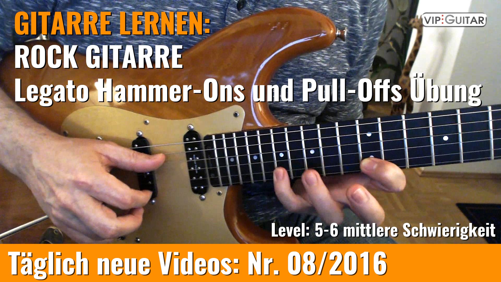 Legato Hammer- Ons und Pull-Offs Übung