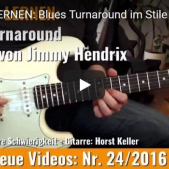 Blues Turnaround im Stile von Jimme Hendrix