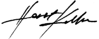 Horst Keller Unterschrift