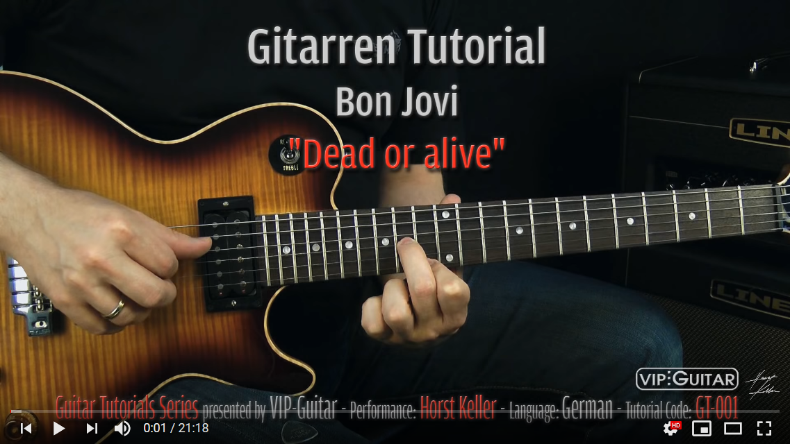 Giutarren Tutorial - Bon Jovi - Dead or alive