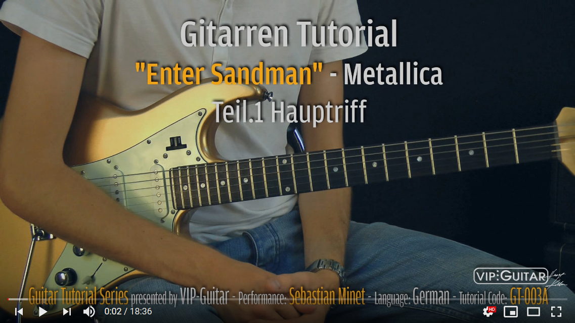 Songtutorial - Enter Sandman - Metallica Teil 1
