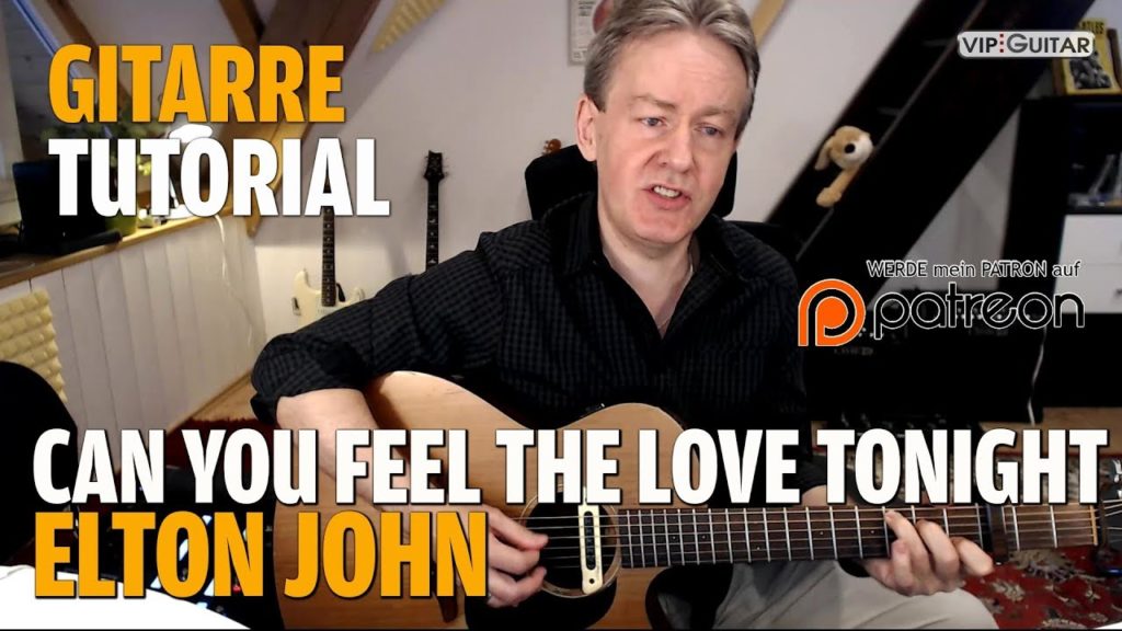 Songtutorial - Can you feel the love tonight - Elton John