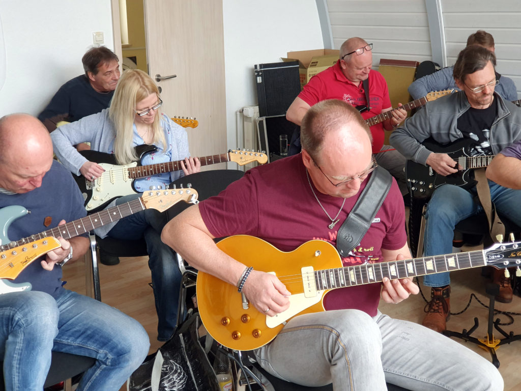 Vip-Guitar Rockworkshop 2019 - bei der Arbeit