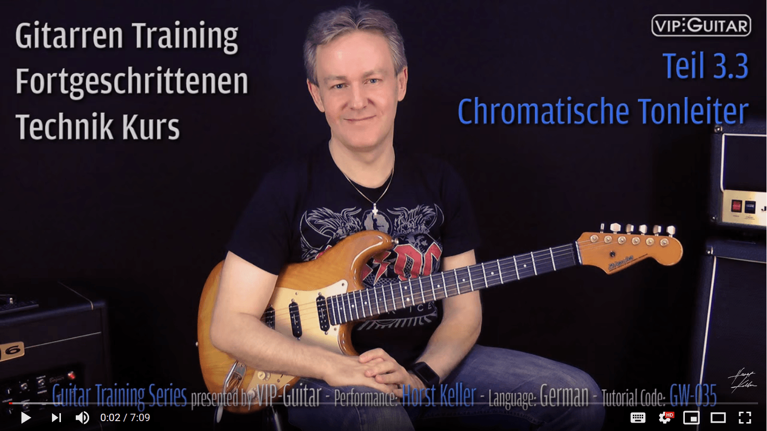 Gitarren Training - Fortgeschrittenen Technik Kurs