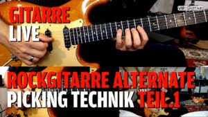 Rockgitarre Alternate Picking