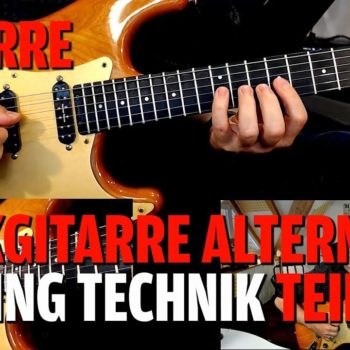 Rockgitarre Alternate Picking