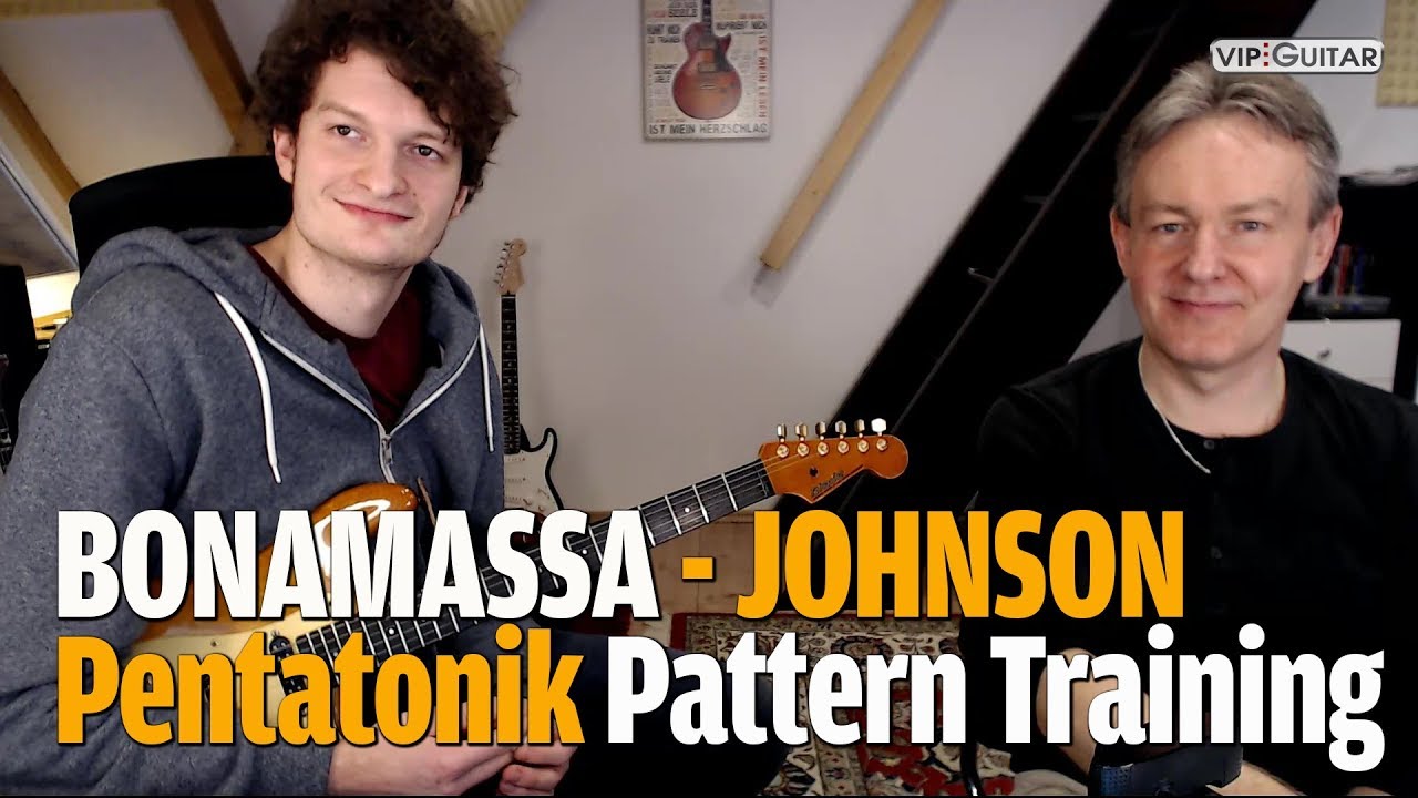 Pentatonikläufe Bonamassa - Johnson Pattern Training