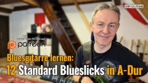 Bluesgitarre lernen: 12 Standard Blueslicks