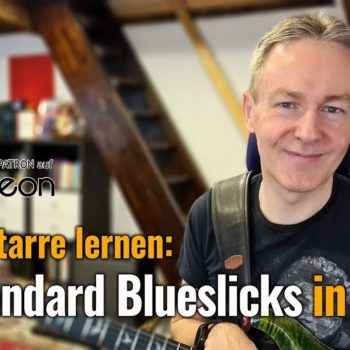 Bluesgitarre lernen: 12 Standard Blueslicks