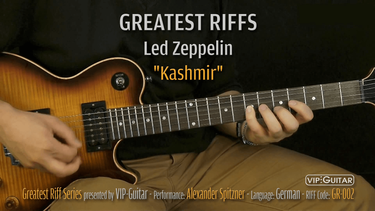 Gitarrenriff Nr. 2 - Led Zeppelin - Kashmir