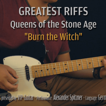 Gitarrenriff Nr. 09 - Queens of the Sotne of Age - Burn the witch