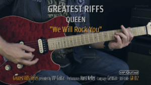 Gitarrenriff Nr. 12 - Queen - We will Rock You