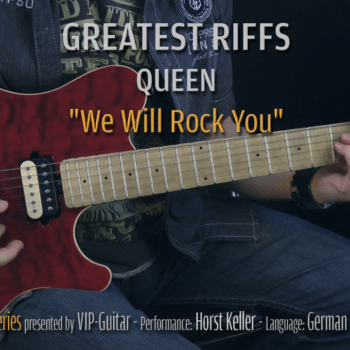 Gitarrenriff Nr. 12 - Queen - We will Rock You