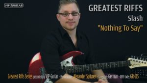 Gitarrenriff Nr. 15 - Slash - Nothin to say