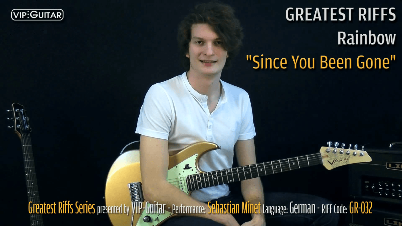 Gitarrenriff Nr. 32 - Rainbow - Since You Been Gone