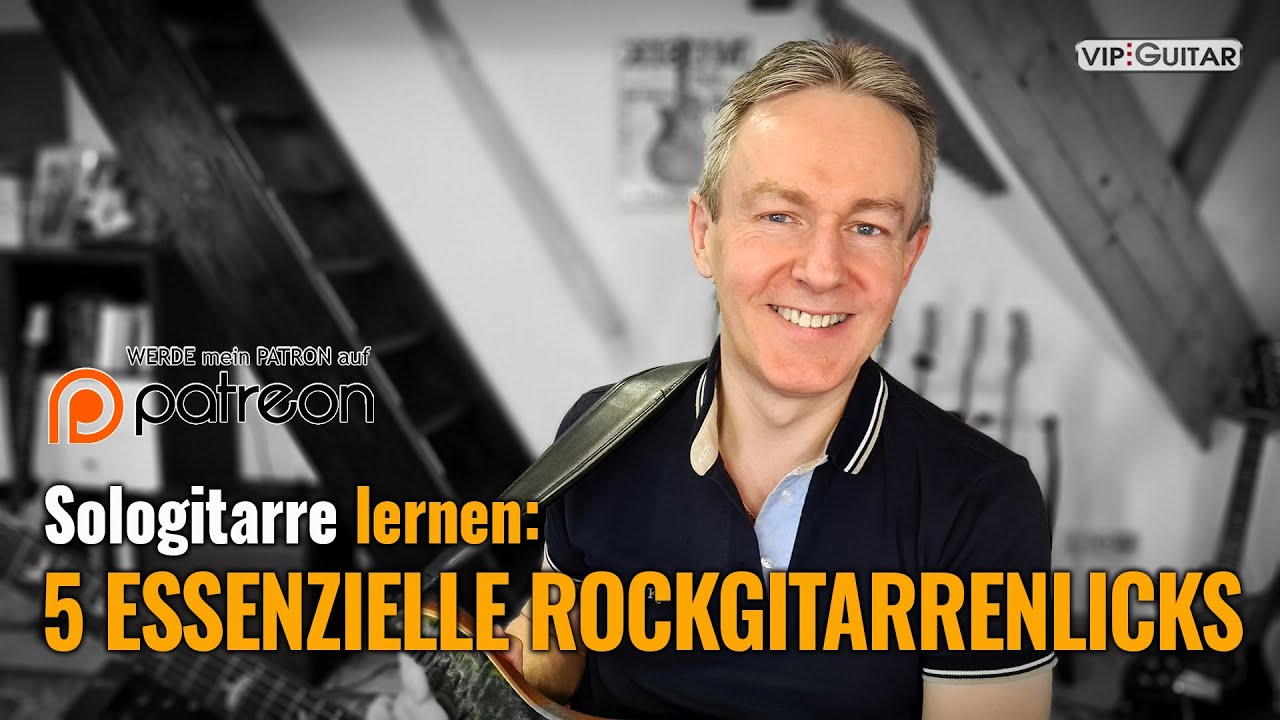 5 essenzielle Rockgitarrenlicks
