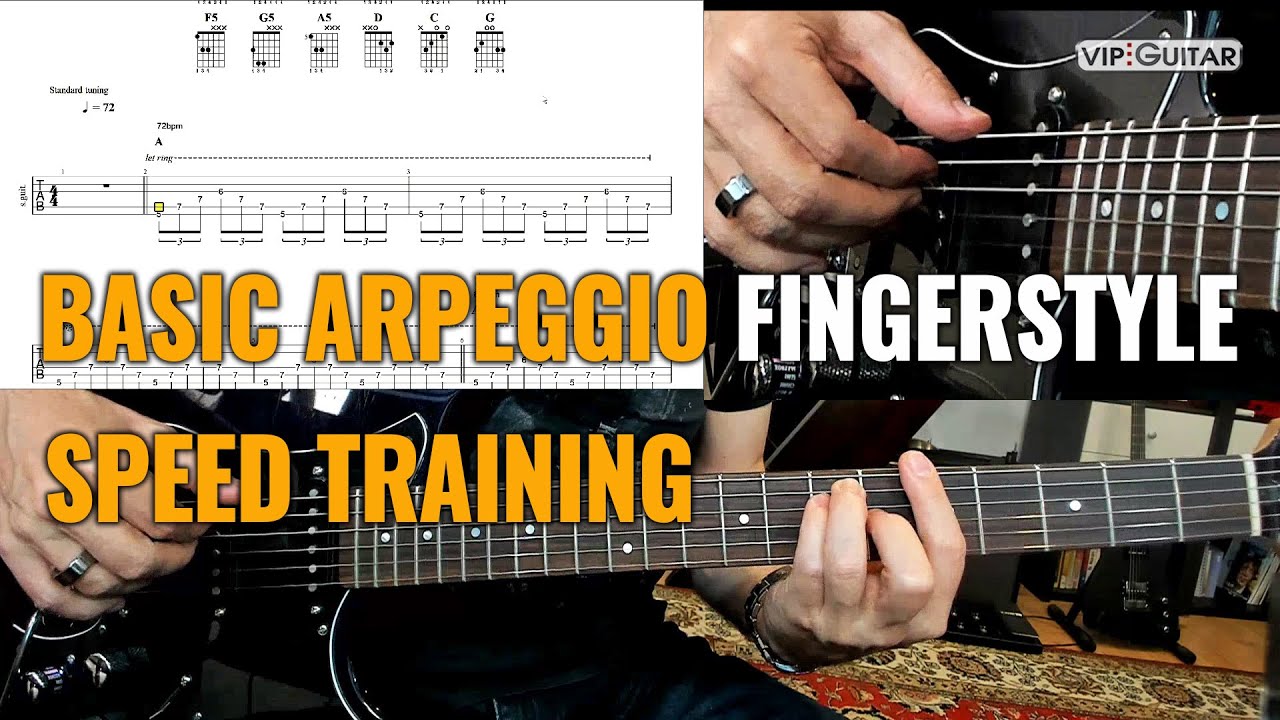 Basic Arpeggio Fingerstyle Speed Training