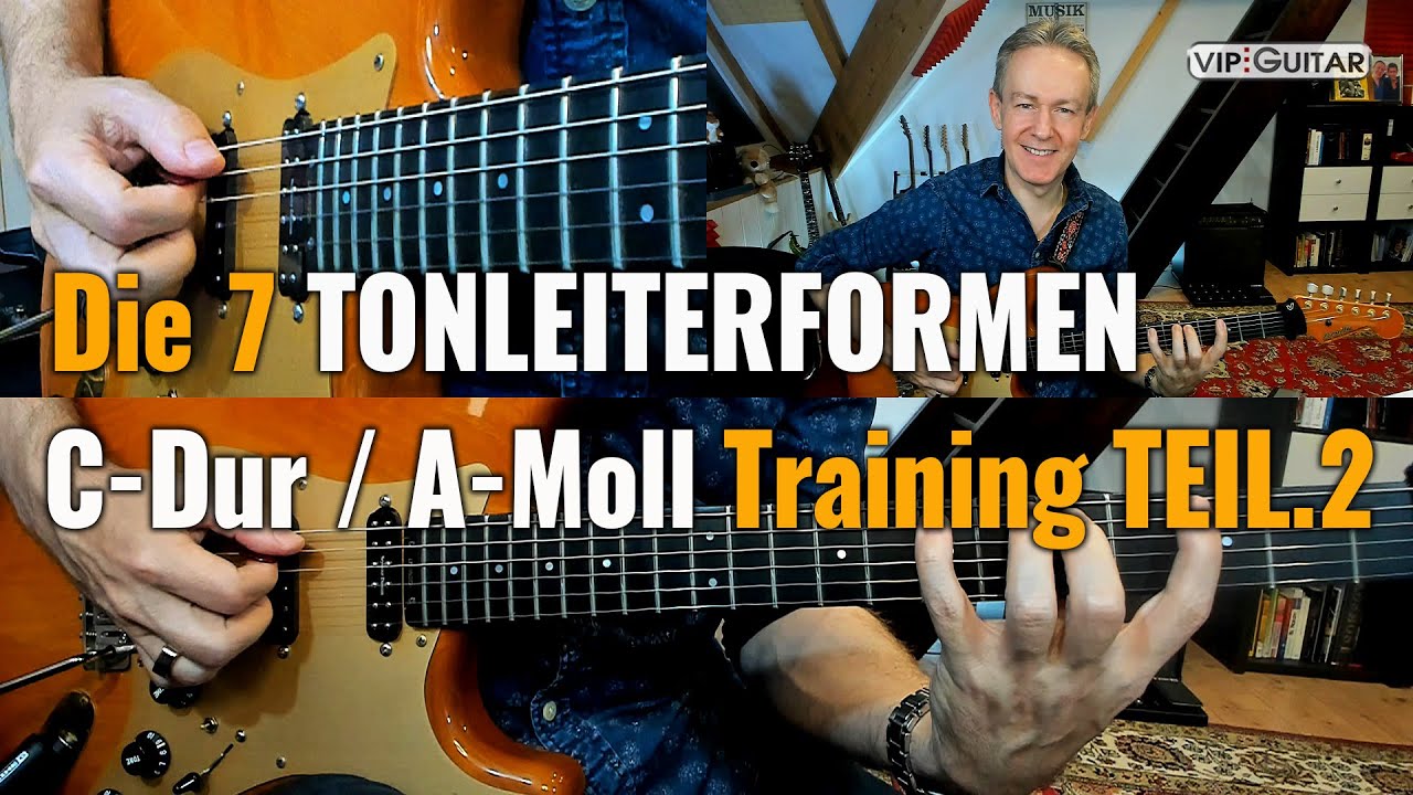 Die 7 Tonleiterformen C-Dur / A- Moll Training Teil 2
