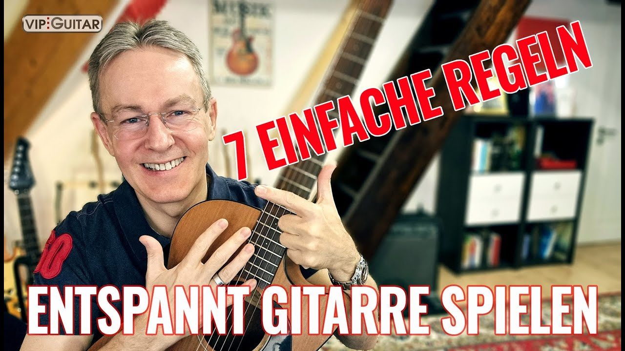 Entspannt Gitarre spielen