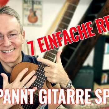 Entspannt Gitarre spielen