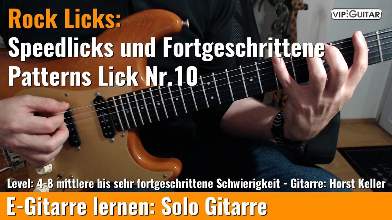 Rock Licks: Speedlicks und Fortgeschrittene Paterns - Lick Nr. 10