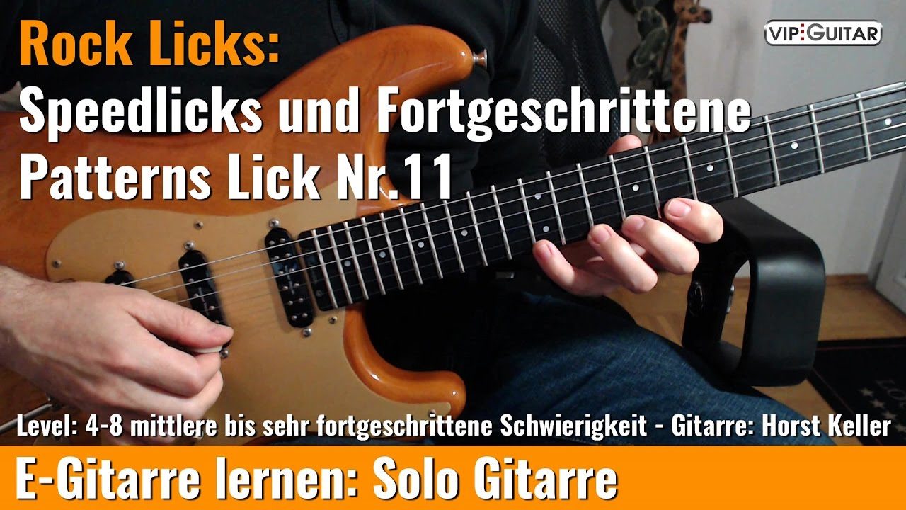 Rock Lick: Speedlicks und Fortgeschrittene Patterns Lick Nr. 11