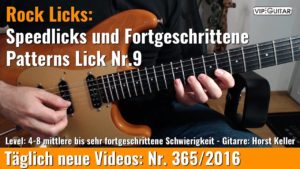 Rock Licks: Speedlicks und Fortgeschrittene Patterns Nr. 9