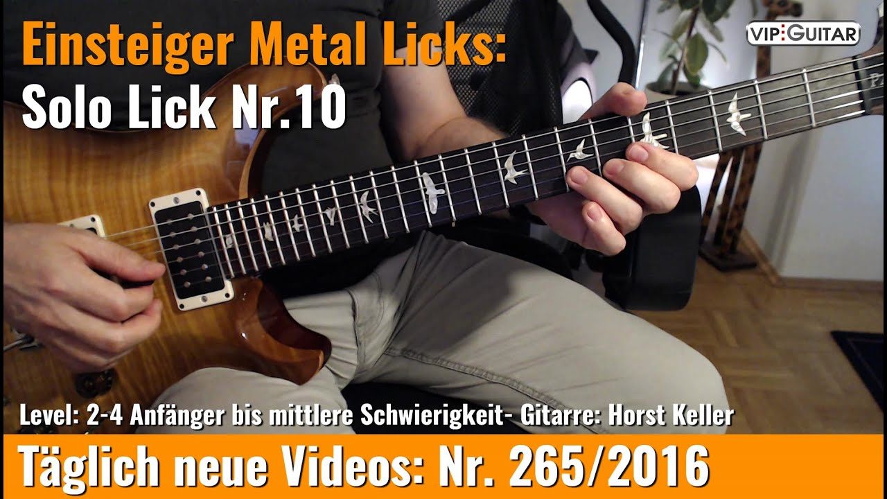 Einsteiger Metal Lick - Solo Gitarre - Lick Nr. 10