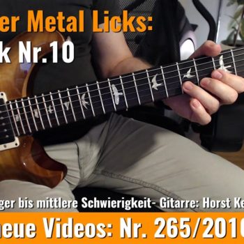 Einsteiger Metal Lick - Solo Gitarre - Lick Nr. 10