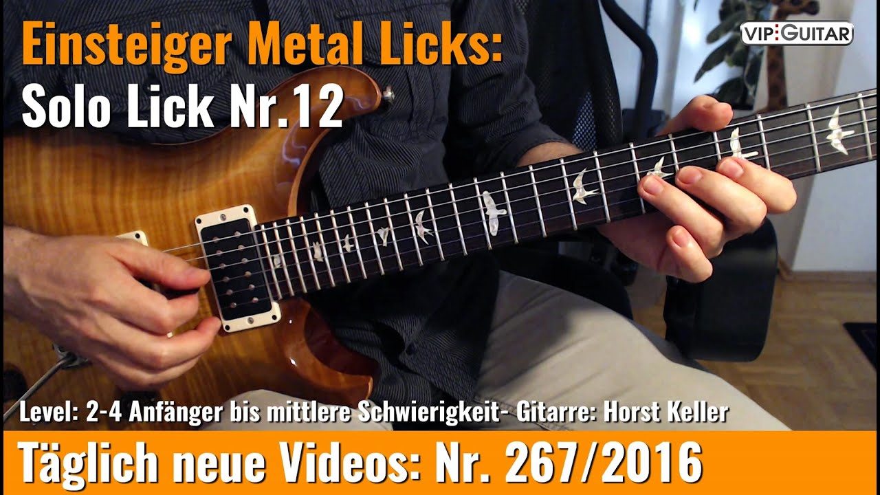 Einsteiger Metal Licks - Solo Gitarre - Lick Nr. 12