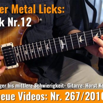 Einsteiger Metal Licks - Solo Gitarre - Lick Nr. 12