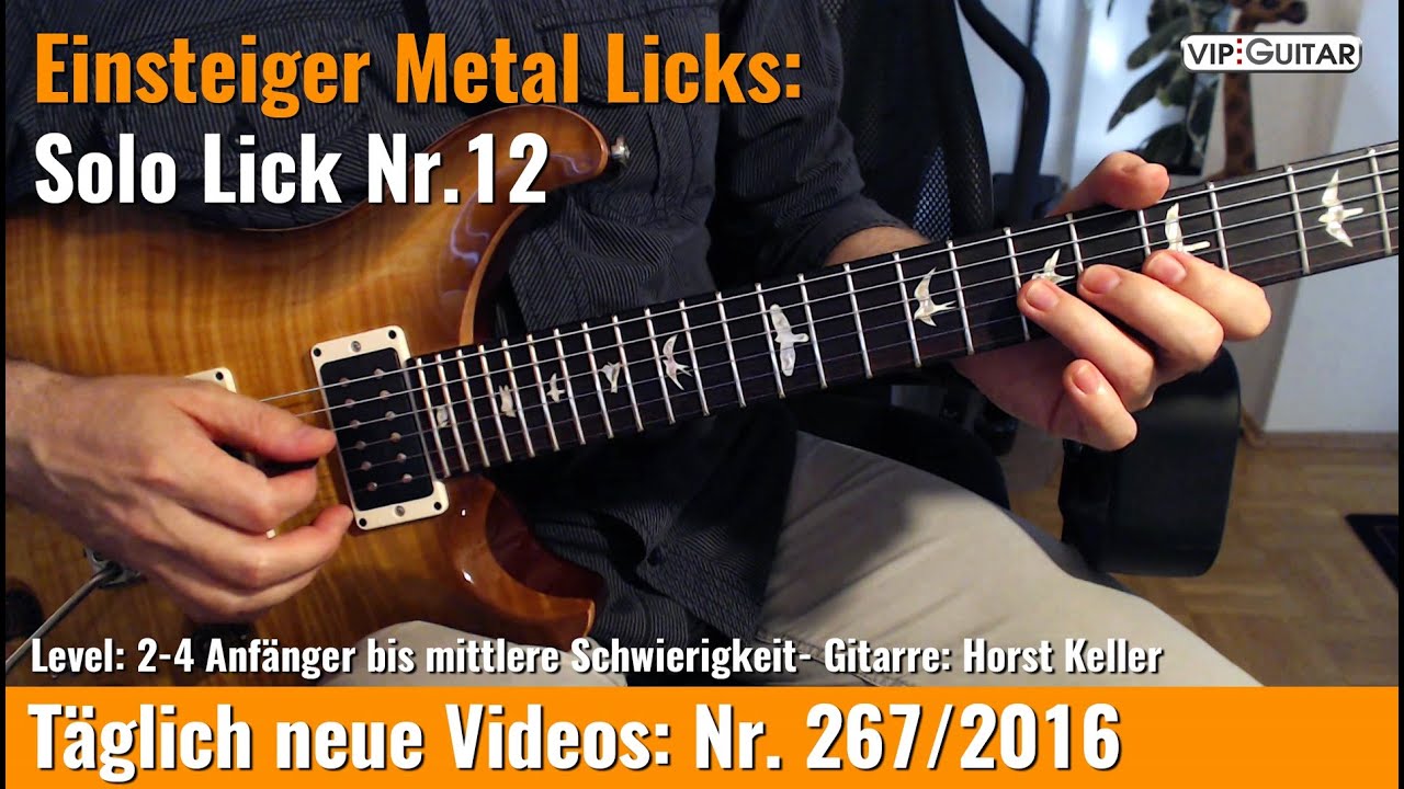 Einsteiger Metal Licks - Solo Gitarre - Lick Nr. 12