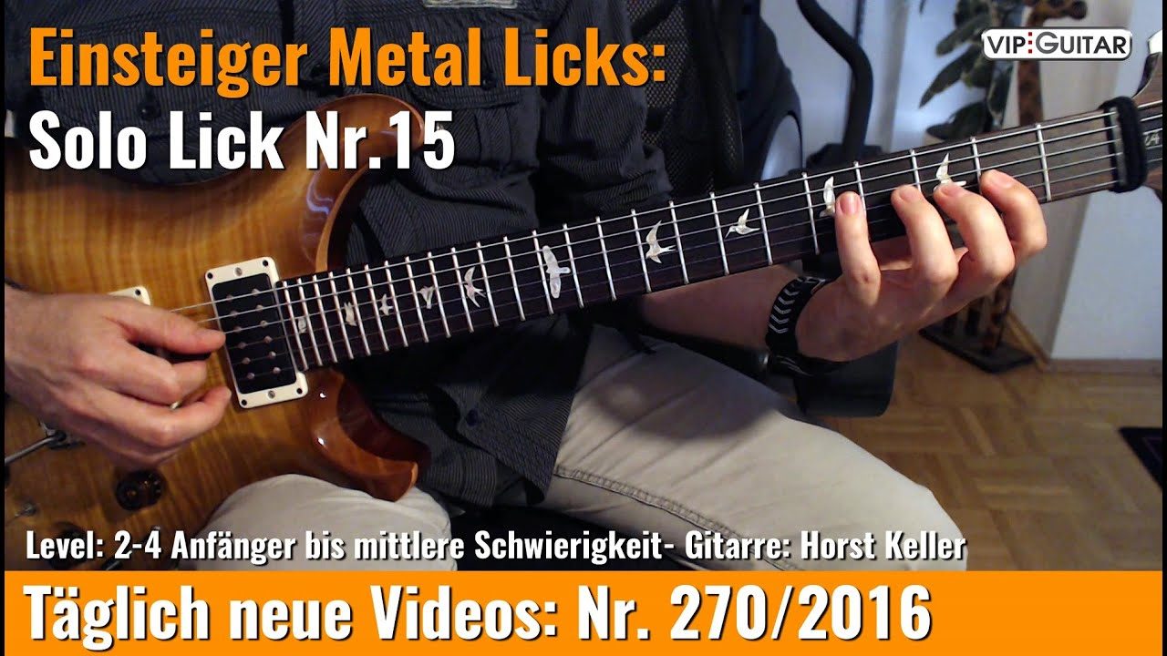 Einsteiger Metal Licks - Solo Gitarre - Lick Nr. 15