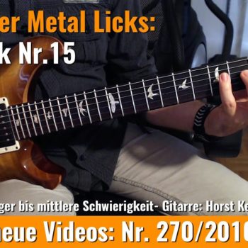 Einsteiger Metal Licks - Solo Gitarre - Lick Nr. 15