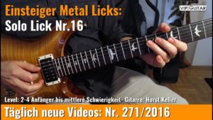 Einsteiger Metal Licks - Solo Gitarre - Lick Nr. 16