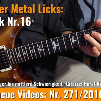 Einsteiger Metal Licks - Solo Gitarre - Lick Nr. 16