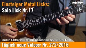 Einsteiger Metal Licks - Solo Gitarre - Lick Nr. 17