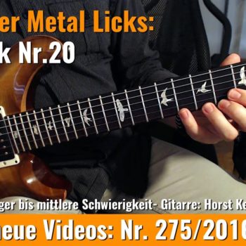 Einsteiger Metal Licks - Solo Gitarre - Lick Nr. 20
