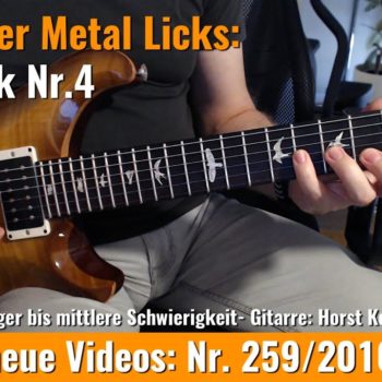 Einsteiger Metal Licks - Solo Gitarre - Lick Nr. 4