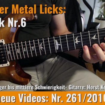 Einstieger Metal Licks - Solo Gitarre - Lick Nr. 6