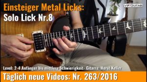 Einsteiger Metal Licks - Solo Gitarre - Lick Nr. 8