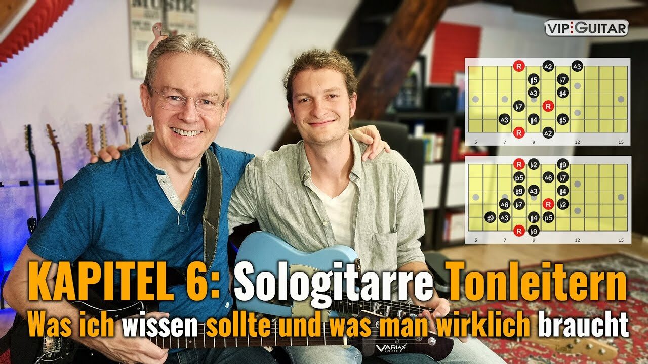 Gitarre lernen - Kapitel 6 - Sologitarre Tonleitern