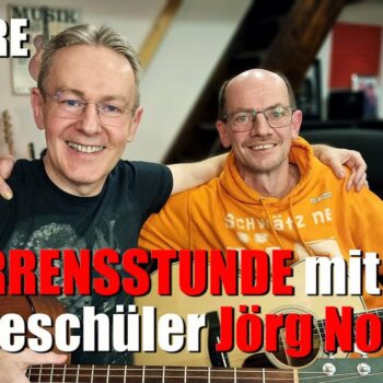 Gitarrenstunde mit Onlineschüler Jörg Noll