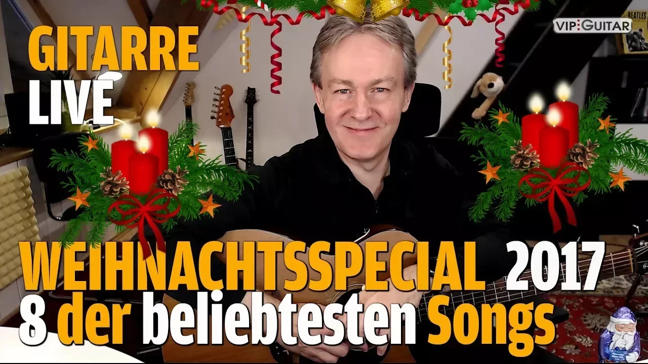 8 Weihnachtslieder auf der Gitarre