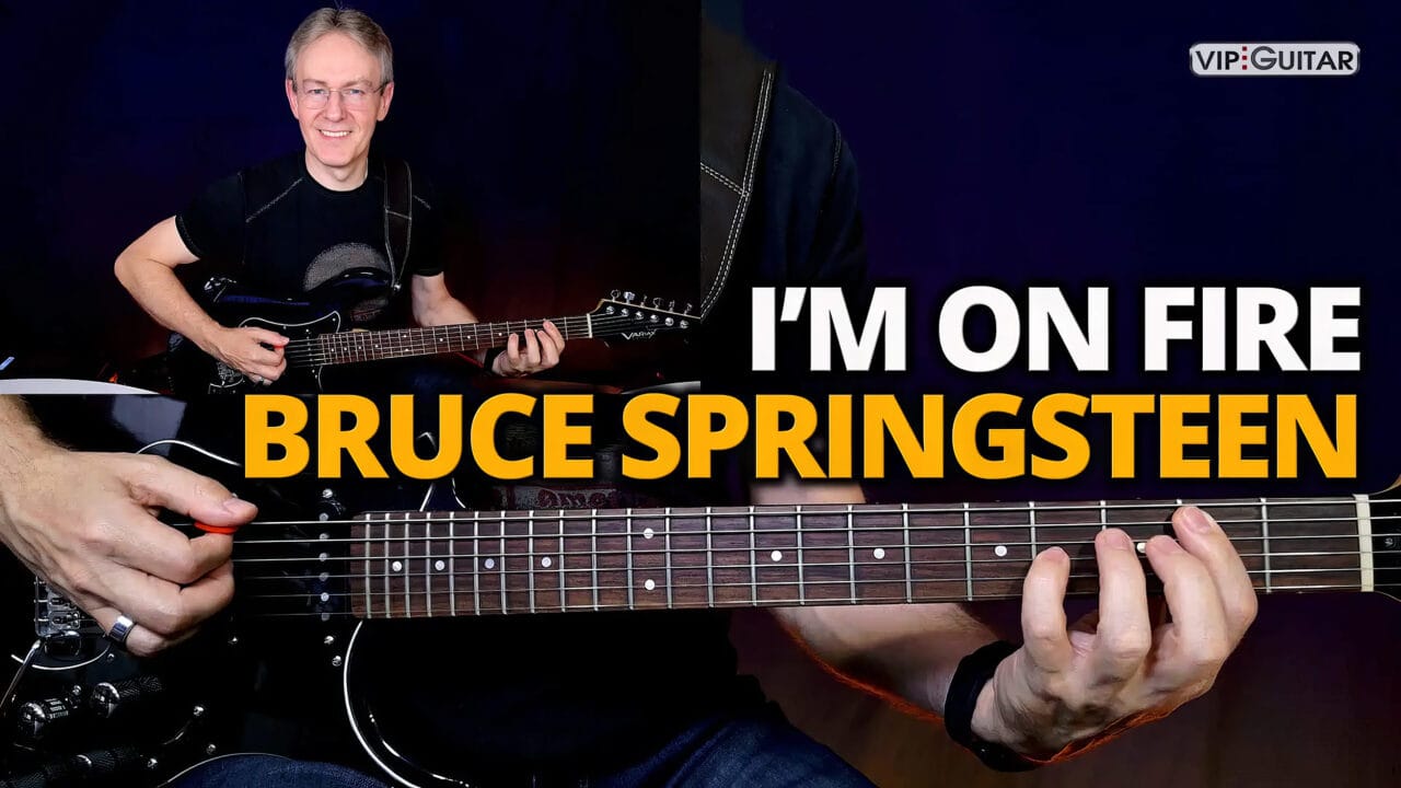 Toolbox DE Navigation überspringen Suchen Avatarbild Gitarre Songtutorial: "I'm On Fire" Bruce Springsteen
