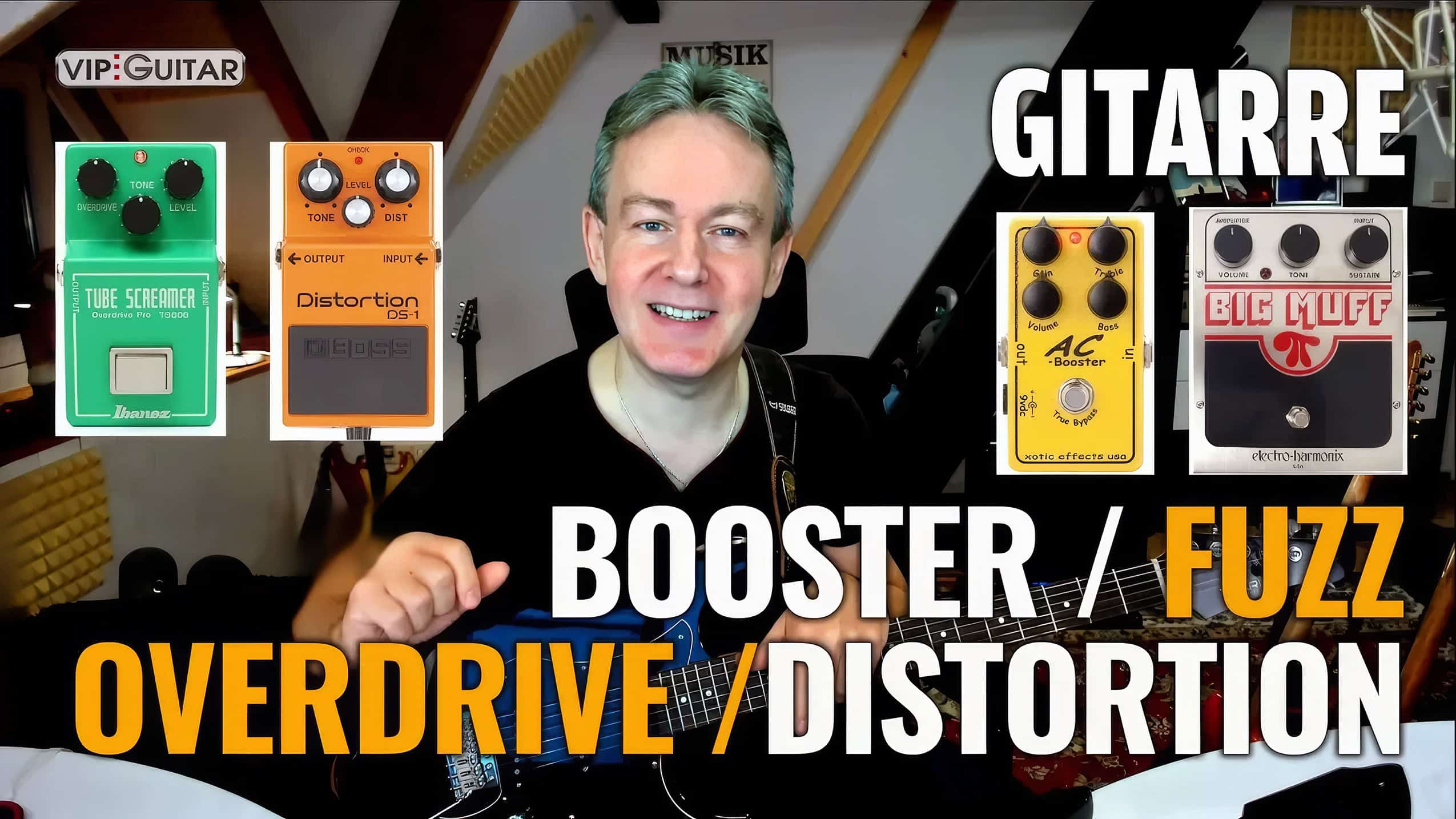 Gitarreneffekte Overdrive Distrotion Fuuz Boost