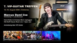 7. VIP-Guitar Studententreffen 2026 mit Marcus Deml, Gitarre, Workshop, Live-Konzert und Community-Bildern in Grebenau
